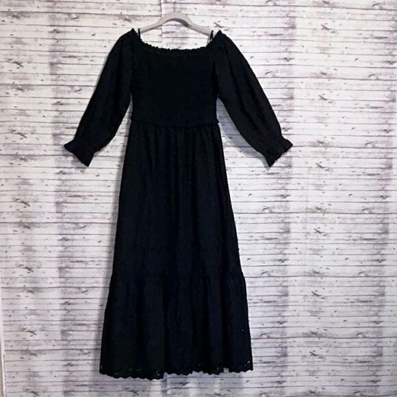 Lilly Pulitzer Arlynn Off-The-Shoulder Dress Boho Bash Eyelet - Picture 2 of 10